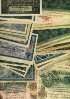 Német Birodalom 1890-1945. több, mint 500db bankjegy, benne Császárság, Weimari Köztársaság, 3. Biro...