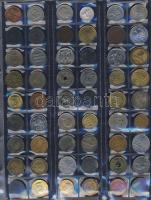 411db világpénz, igen sok tengerentúllal, albumlapokon, jobbakkal T:vegyes