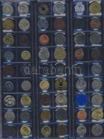 411db világpénz, igen sok tengerentúllal, albumlapokon, jobbakkal T:vegyes