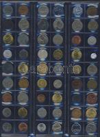 411db világpénz, igen sok tengerentúllal, albumlapokon, jobbakkal T:vegyes