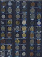 411db világpénz, igen sok tengerentúllal, albumlapokon, jobbakkal T:vegyes