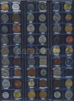 411db világpénz, igen sok tengerentúllal, albumlapokon, jobbakkal T:vegyes