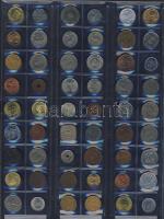 411db világpénz, igen sok tengerentúllal, albumlapokon, jobbakkal T:vegyes