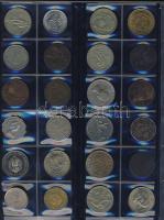 411db világpénz, igen sok tengerentúllal, albumlapokon, jobbakkal T:vegyes