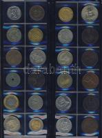 411db világpénz, igen sok tengerentúllal, albumlapokon, jobbakkal T:vegyes