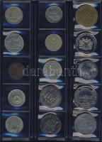 411db világpénz, igen sok tengerentúllal, albumlapokon, jobbakkal T:vegyes