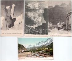 Chamonix - 10 pre-1945 postcards with winter sport motives