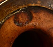 Antik tajtékpipa ezüst (Ag) szerelékkel. XIX. sz. közepe. Mesterjegyes. / Antique limestone pipe wit...