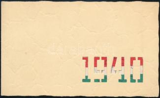 1940 A későbbi Polgári Honvédelmi Érdemkereszttel kitüntetett Mándy Ferenc nyomdai vezető dekoratív ...