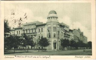 1929 Debrecen, Pénzügyi palota