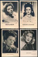 cca 1940-50 össz. 8 db külföldi színészeket ábrázoló fotólap és fotó (Jean Marais, Greer Garson, Pau...