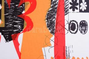 Misch Ádám (1935-1995): Szerencsekerék (Glücksrad). Szitanyomat, papír, jelzett és datált (Misch 73)...