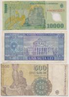 Románia 6db-os bankjegy tétel, közte 1920. 2L "S.2800 0708" T:III,III-