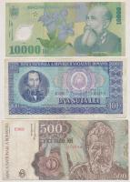 Románia 6db-os bankjegy tétel, közte 1920. 2L "S.2800 0708" T:III,III-