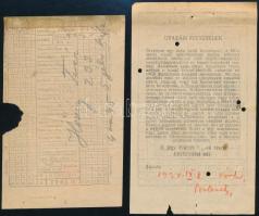 Budapesti közúti vaspálya társaság és BSzKRt. vonalszakaszjegy és átszállójegy, 2 db