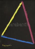 Nádleristván jelzéssel: Háromszög. Olaj, vászon. Keretben. 40×30 cm