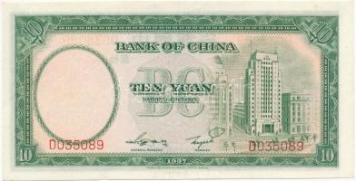 Kína 1937. 10Y T:I,I- 
China 1937. 10 Yuan C:UNC,AU