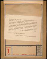 1944 Békéscsaba, Tevan, asztali naptár