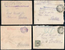 1915-1918 5 db KUK levél borítékban (Premysl, Belgrád)