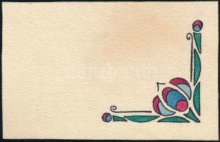 cca 1930 5 db jutalom kártya a Sacre Coeur leánynevelő intézetből