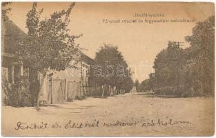 1925 Jászfényszaru, Fő utca, Fogyasztási szövetkezet üzlete és saját kiadása (r)