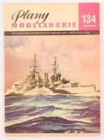 1987 Plany Modelarskie 134 - Sheffield cirkáló. 3 Lengyel modellező újság, 3 melléklettel