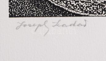 Joseph Kádár (1936-2019): Geometrikus kompozíció. Szitnyomat, papír, jelzett. Művészpéldány E. A.. H...