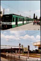 cca 1960-1990 Vegyes HÉV fotótó tétel, 4 db, a hátoldalakon feliratozva, 18x24 cm