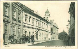 1930 Miskolc, Városház tér, érseki leánynevelő, automobil