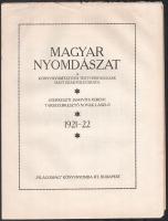 1921-1922 Magyar Nyomdászat melléklete, Kozma Lajos könyvdíszei, 4p