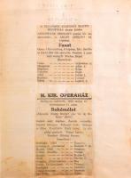 1914-1921 Opera plakátok gyűjteménye. 300 db magyar és részben osztrák operaházi plakát. Feltehetőleg egy művész szerepléseiről, vagy egy valaki által látogatott előadásokról. Nagy füzetbe ragasztva.