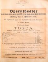 1914-1921 Opera plakátok gyűjteménye. 300 db magyar és részben osztrák operaházi plakát. Feltehetőle...