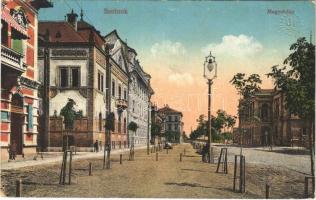 1915 Szolnok, Megyeház, utca, Sz. Adolf üzlete (Rb)