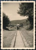 cca 1930-1940 Vasúti hajtány, fotó, 8,5×6 cm