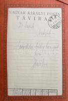 cca 1940 12 db dísztávirat