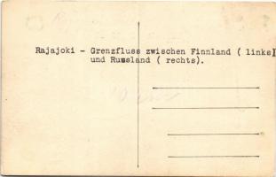 Rajajoki, Reka Sestra; Grenzfluss zwischen Finnland (links) und Russland (rechts) / border river bet...
