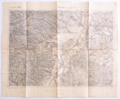 cca 1890 Gyulafehérvár Karlsburg és környékének térképe. 60x48 cm
