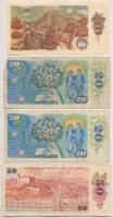 Csehszlovákia 1961. 5K + 1964. 50K + 1961. 100K + 1970. 20K + 1986. 10K + 1988. 20K (2x, egyik "...