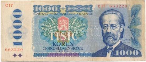 Csehszlovákia 1985. 1000K T:III Czechoslovakia 1985. 1000 Korun C:F Krause P#98