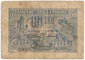 Románia 1920. 1L T:III,III- Romania 1920. 1 Leu C:F,VG Krause P#26