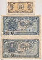 Románia 1952. 1L + 100L (2x) T:III,III- Romania 1952. 1 Leu + 100 Lei (2x) C:F,VG Krause P#81, P#90