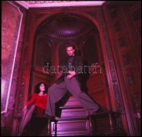 Szabó Róbert - Gerő András: Lécsőházi randevú, 4 db színes fotónegatív, 6×6 cm