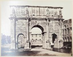 cca 1890 Róma 4 db nagy méretű fotó kartonon. / Roma 4 large photos on cartboard. Cartboard size: 46...