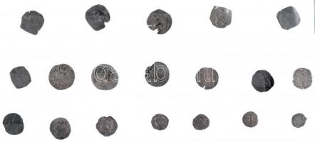 ~1300-1600-as évekből származó vegyes parvus, dénár tétel T:2-3