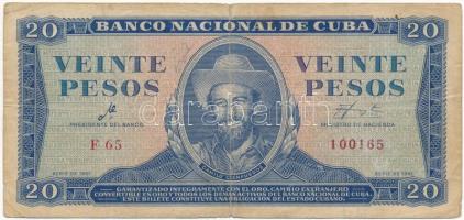 Kuba 1961. 20P T:III Cuba 1961. 20 Pesos C:F Krause P#97