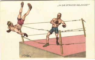 In die Stricke gelandet / Box match. B.K.W.I. 278-2. s: Schönpflug