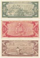 Kuba 1981. 1P + 1985. 3P + 1986. 10P T:II-,III
Cuba 1981. 1 Peso + 1985. 3 Pesos + 1986. 10 Pesos C...
