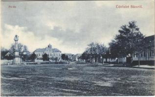 1909 Bács, Batsch, Bac; Fő tér. Resch József kiadása / main square