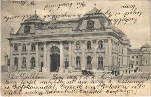 1905 Budapest I. Főudvarmesteri épület, automobil / Königl. Hof-Marschallamt (r)