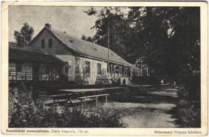 1937 Bükkszentlélek (Miskolc), Szentléleki menedékház 750 méter magasan. Heinemann Frigyes felvétele. Kiadja a Miskolci Bükk Egylet, a Magyar Turista Egyesület Miskolci Osztálya. Standhaft nyomda (EK)